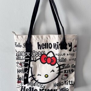 Hello Kitty Black and Red Graphic Tote